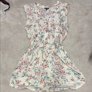 Floral Sleeveless Romper